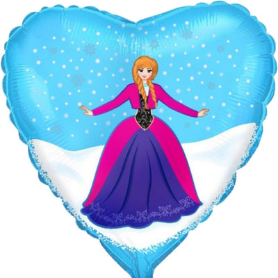 Frozen Ana Heart Foil Balloon 45cm