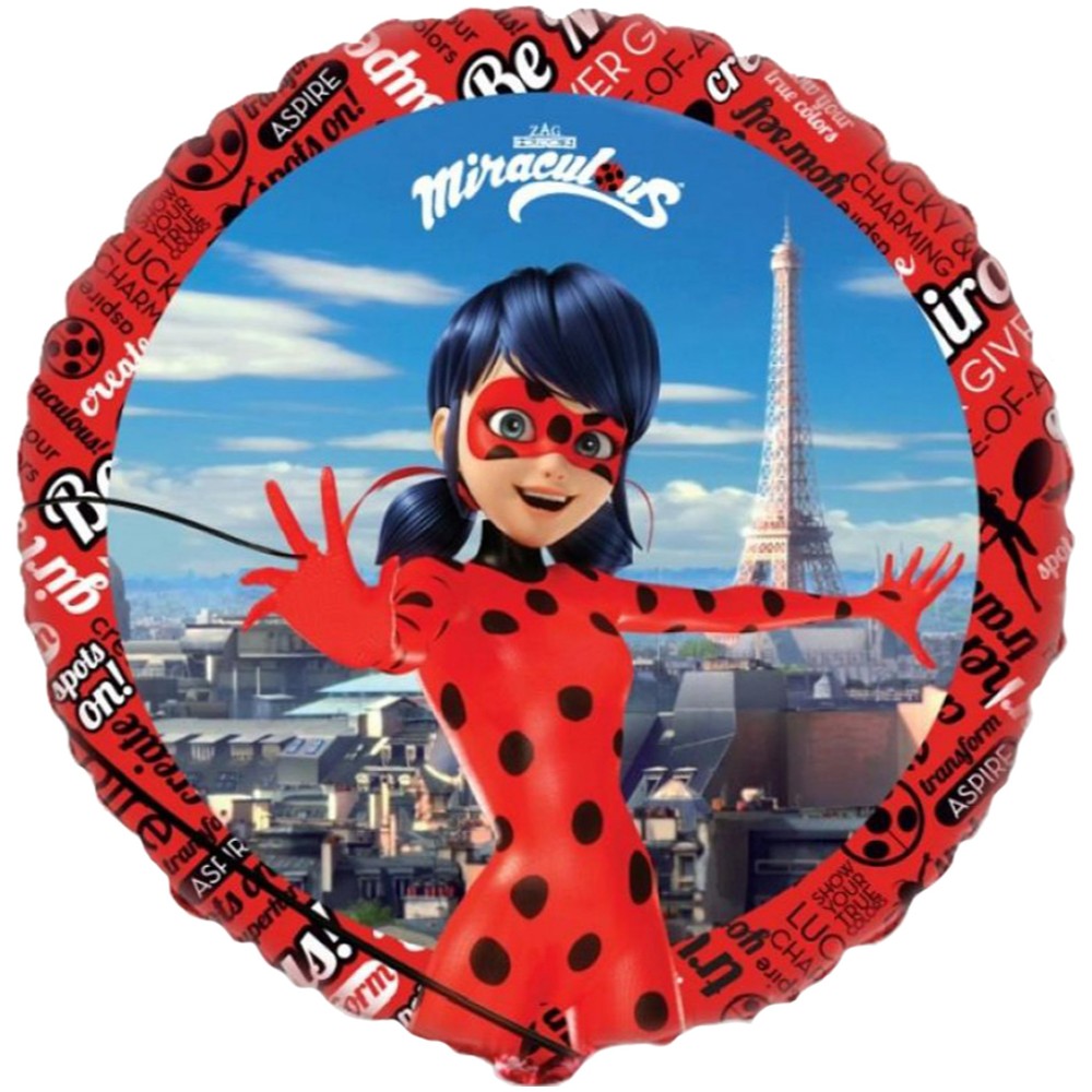 Round Miraculous Foil Balloon 45cm