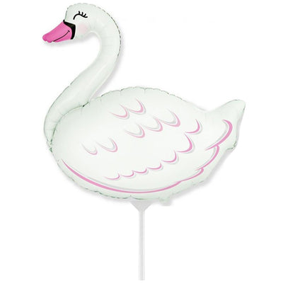 Balon Folie Mini Figurina Lebada (AER) 35cm