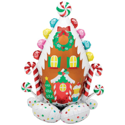 Airloonz Gingerbread House Foil Balloon 81x129cm 44914