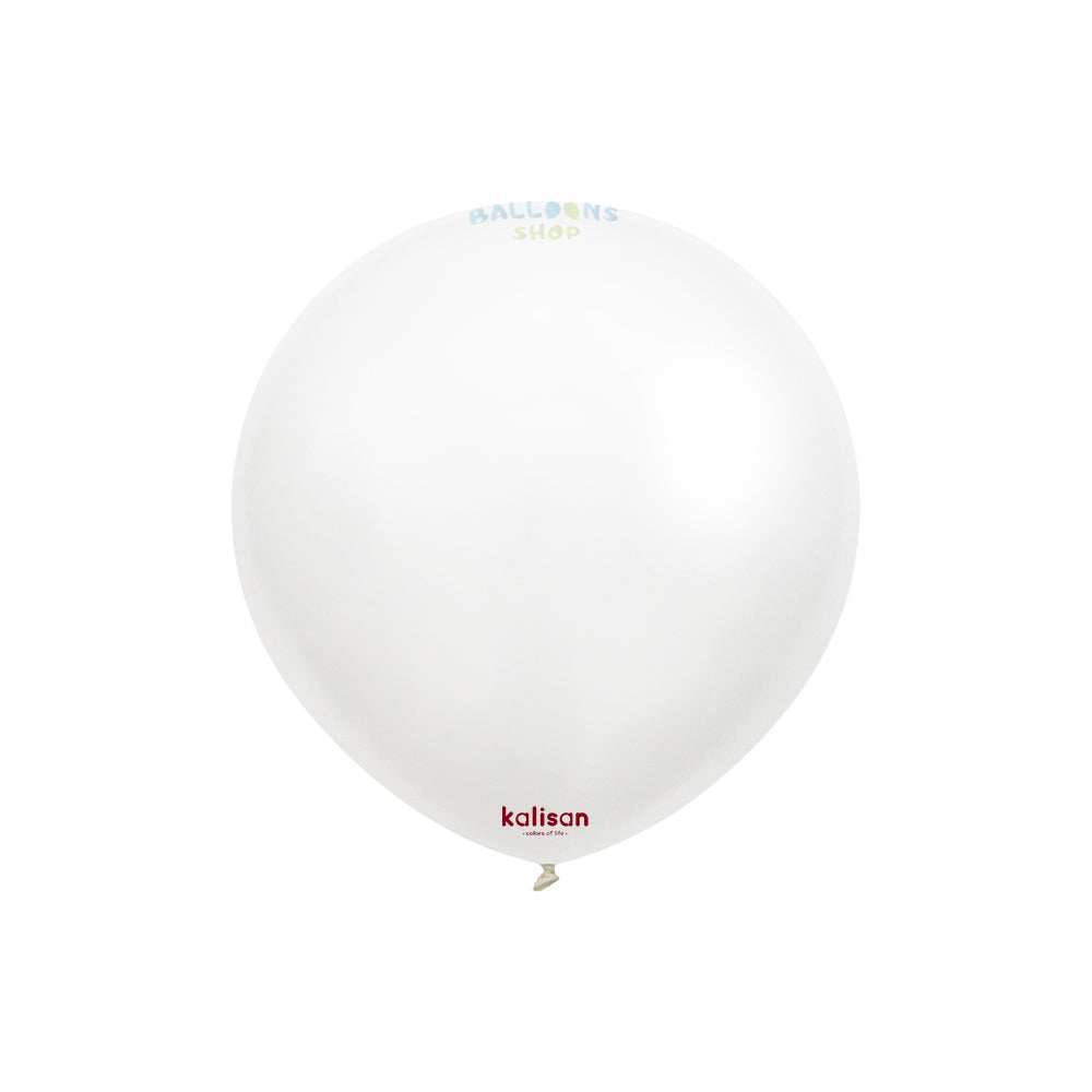 13cm Opaque Snow White Satin Latex Balloons 7050
