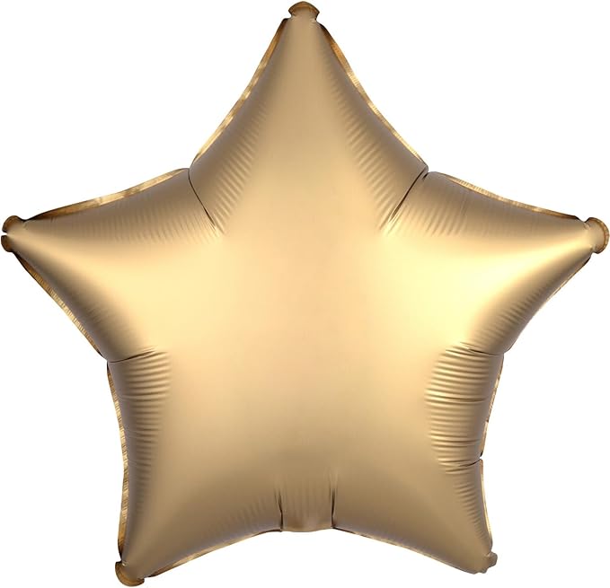 Satin Luxe Gold Star Foil Balloon 43cm ANAGRAM 3680401