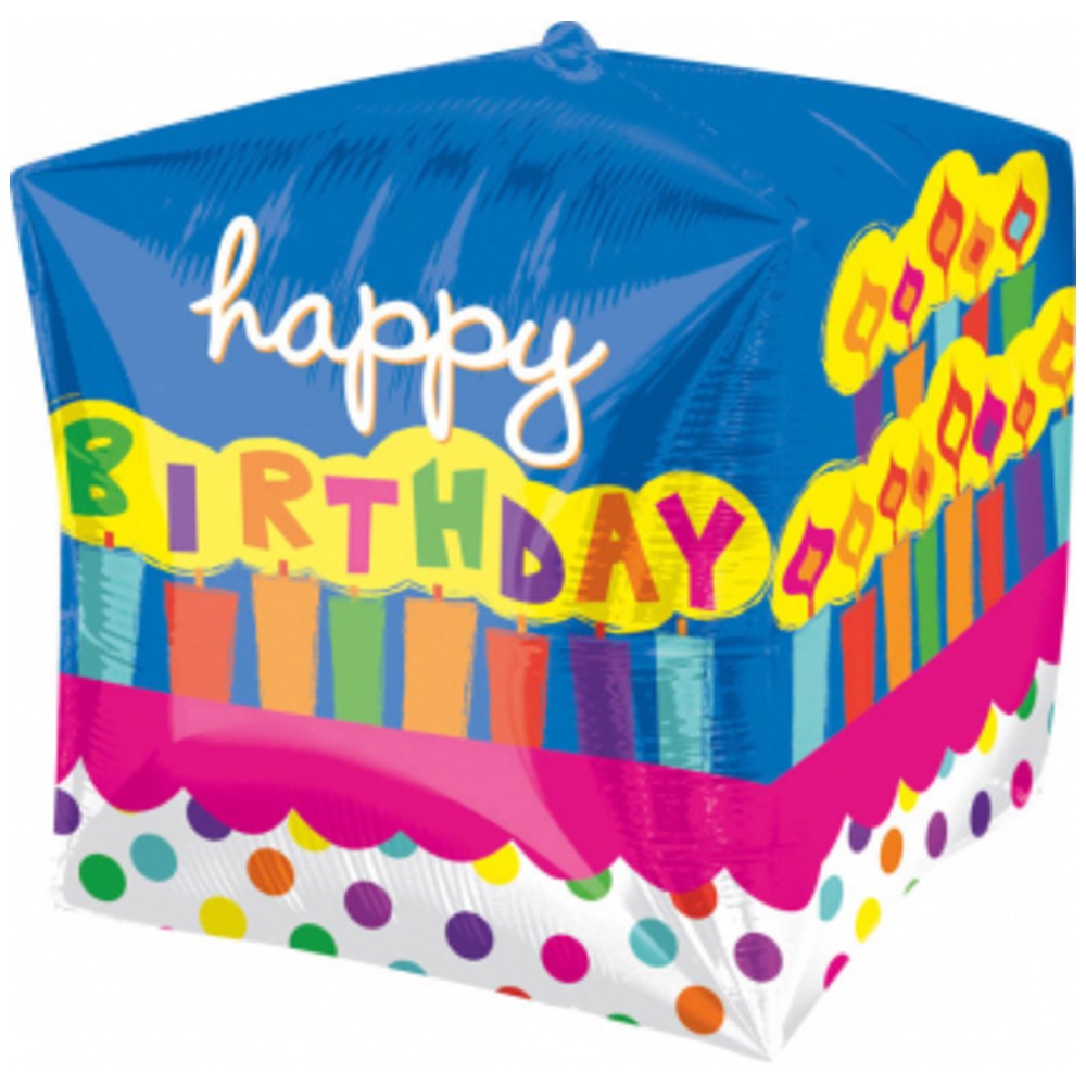 Balon Folie CUB Tort Aniversar 38x38cm AMS 28379 01