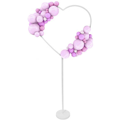 Plastic heart-shaped stand for balloons 78x162cm