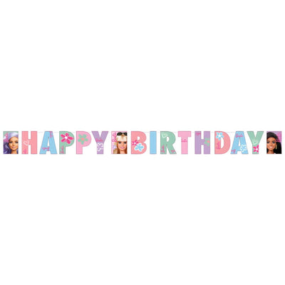 Banner Happy Birthday Barbie 180x15cm 9915477