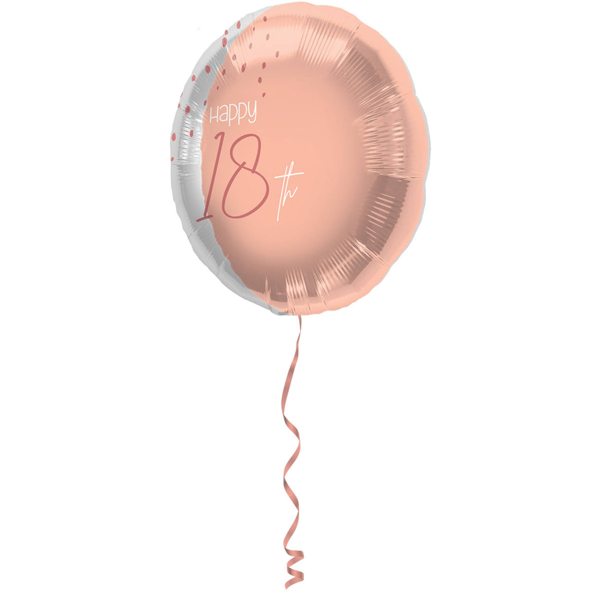 Elegant Blush Happy 18th Round Foil Balloon 45cm