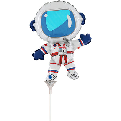 Set of 10 Mini Astronaut Foil Balloons 24x32cm