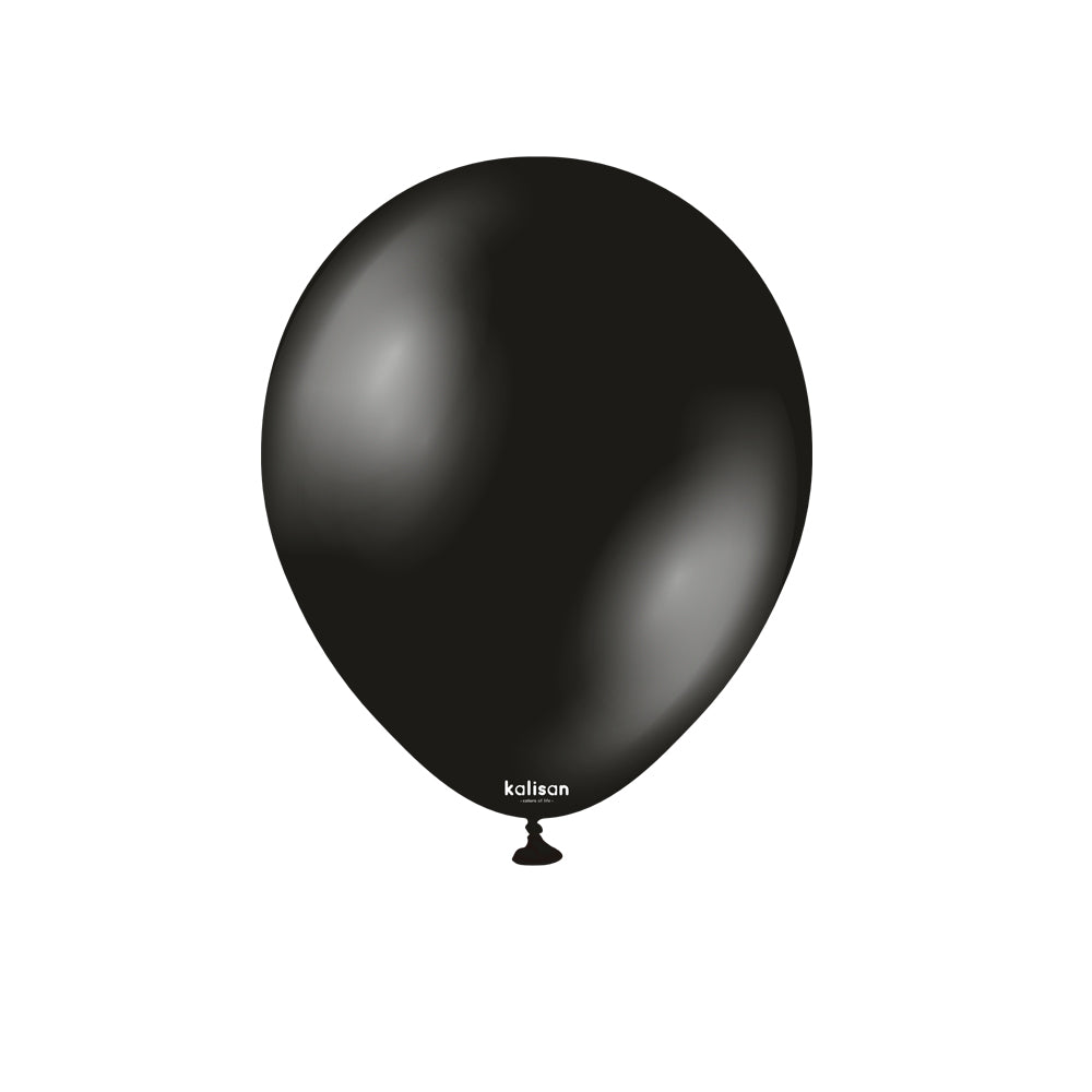 SET 50 Baloane Latex 13cm Onyx Black Metalic 7011