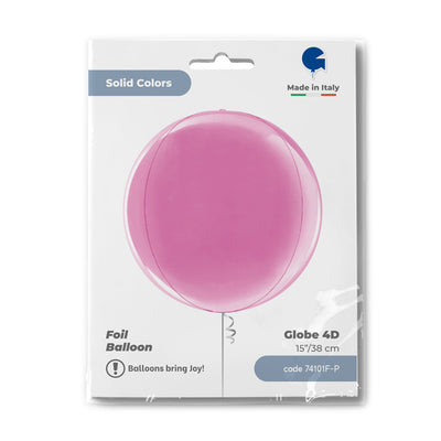 Fuchsia 4D Sphere Foil Balloon 38 cm Grabo