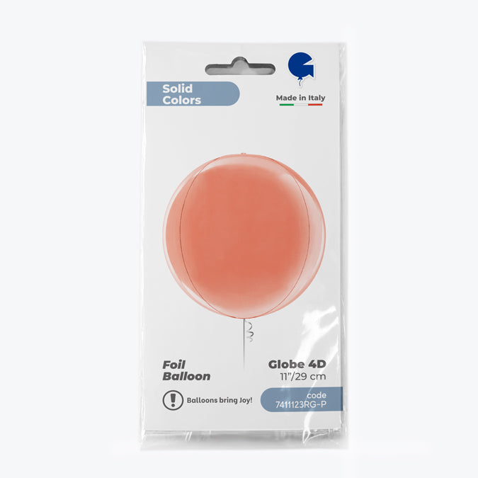 Foil Balloon Sphere 4D Rose Gold 29 cm Grabo
