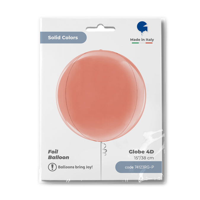 Balon Folie Sfera 4D Rose Gold 38 cm Grabo