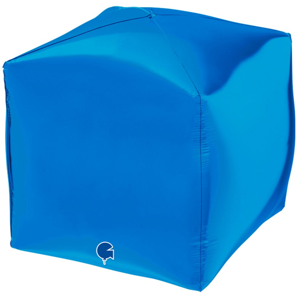 Foil Balloon CUBE 4D Blue 38cm Grabo