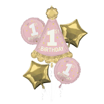 Bouquet 5 Balloons First Birthday Onederful Girl ANAGRAM 46563