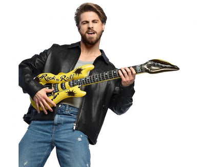 Rock and Roll Inflatable Yellow Guitar 106cm