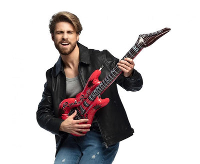 Red Rock and Roll Inflatable Guitar 106cm