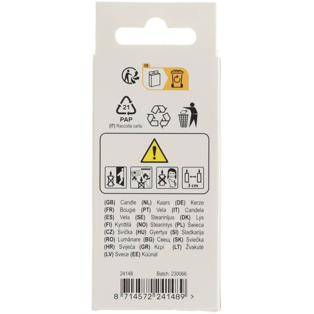 Lumanare Tort Cifra 8 Auriu 5cm