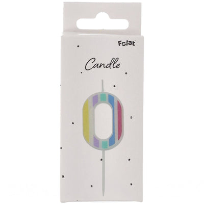 Lumanare Tort Cifra 0 Pastel Vibes