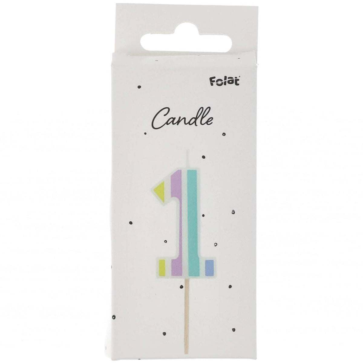 Pastel Vibes Number 1 Cake Candle