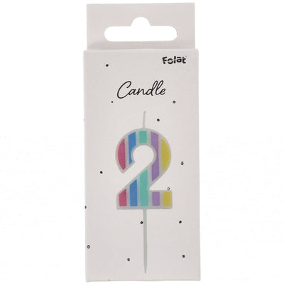 Lumanare Tort Cifra 2 Pastel Vibes