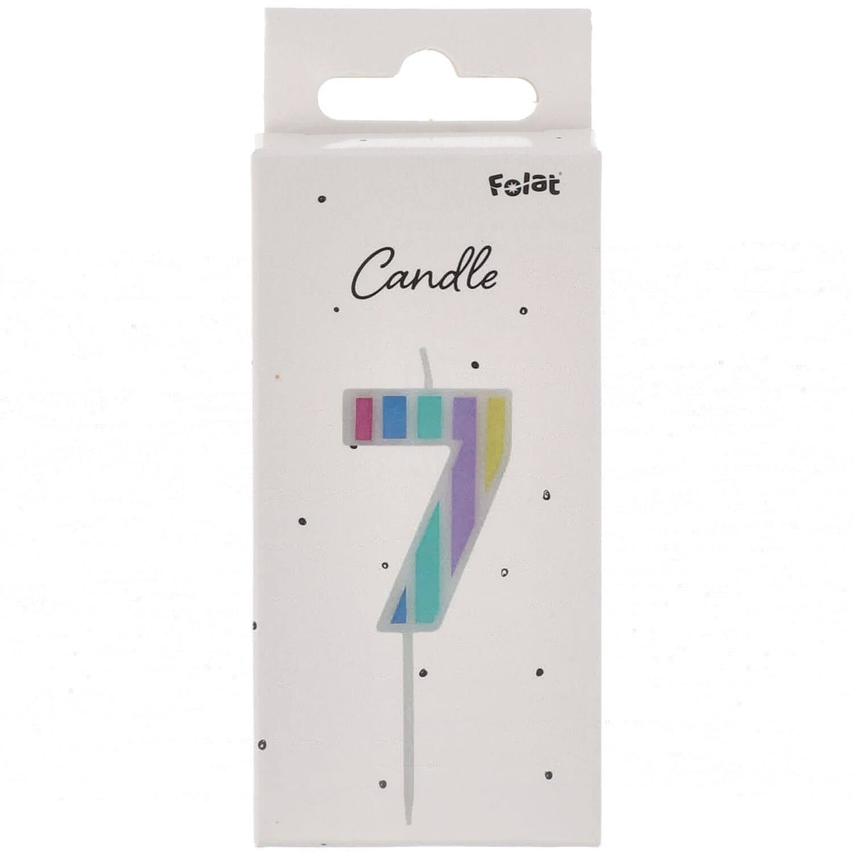 Number 7 Pastel Vibes Cake Candle