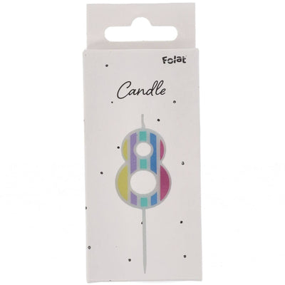 Lumanare Tort Cifra 8 Pastel Vibes