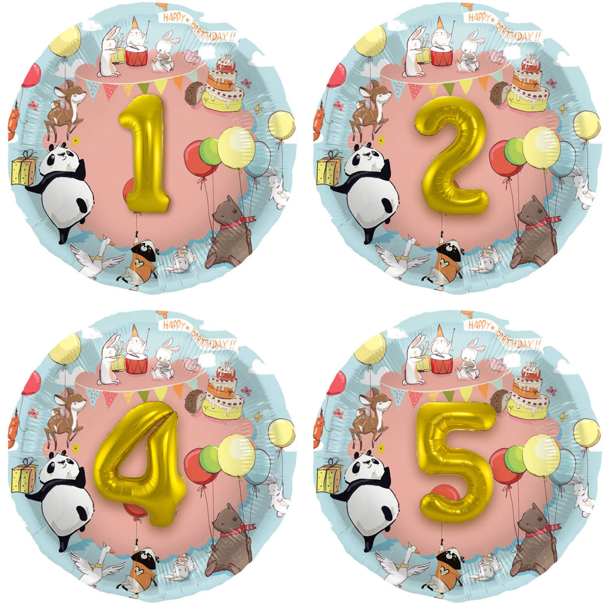 3D Customizable Animal Foil Balloon 56cm