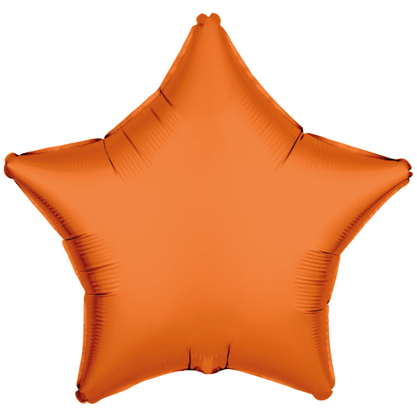 Balon Folie Stea Portocaliu Neon 43cm R-10021-PKG