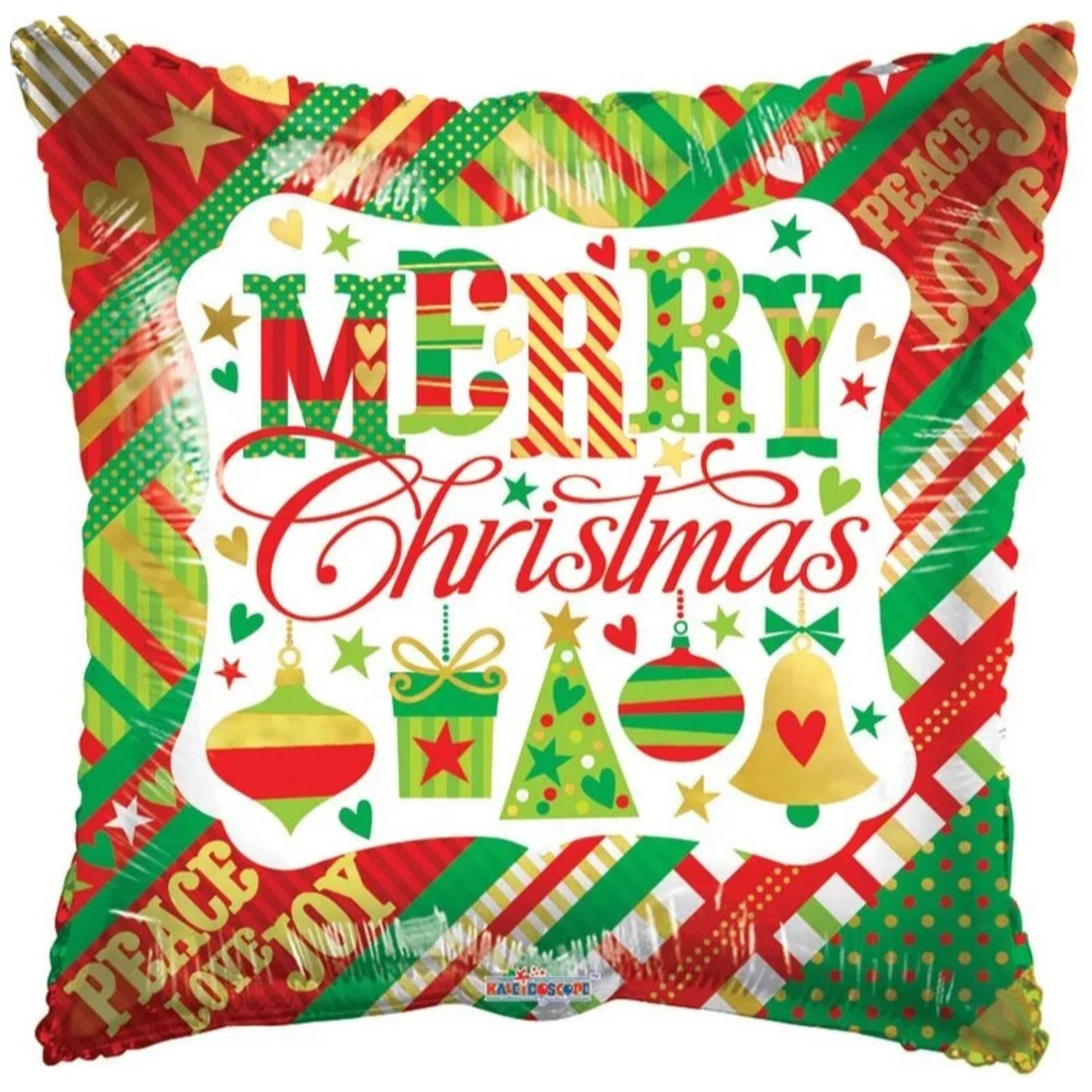 Balon folie Merry Christmas Pernuta 45cm