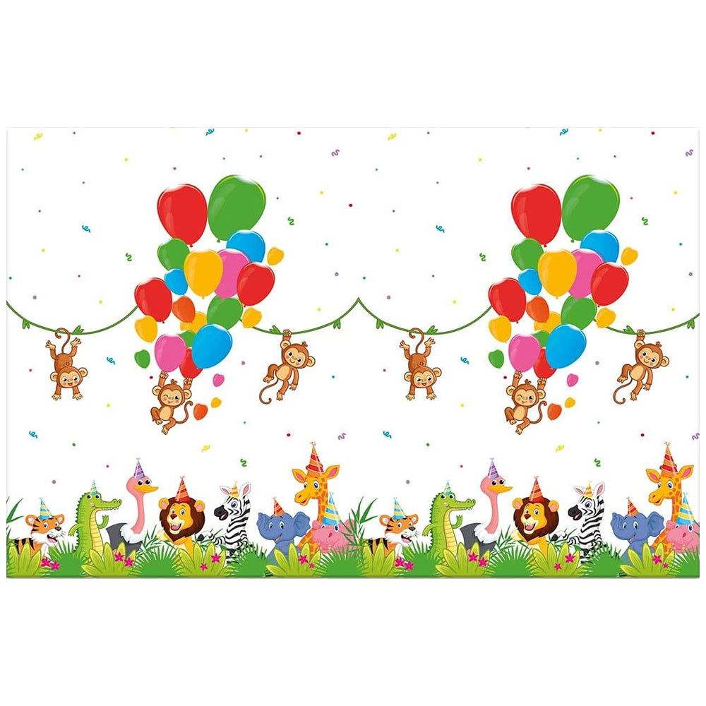 Jungle Party Tablecloth 120x180cm