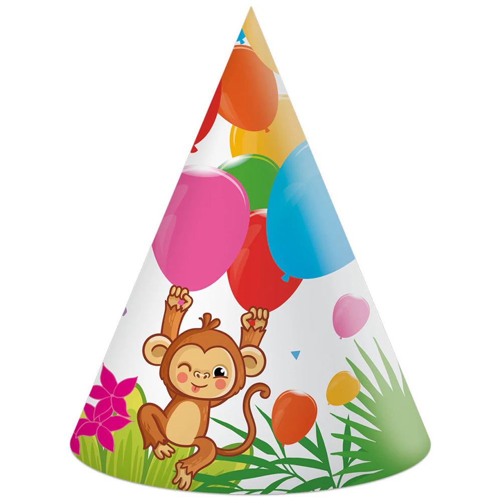 Set of 6 Jungle Party Hats