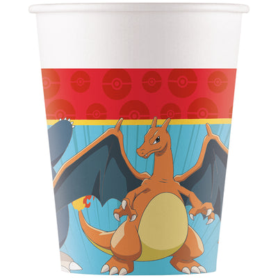 Set of 8 Party Cups 200ml Pokemon