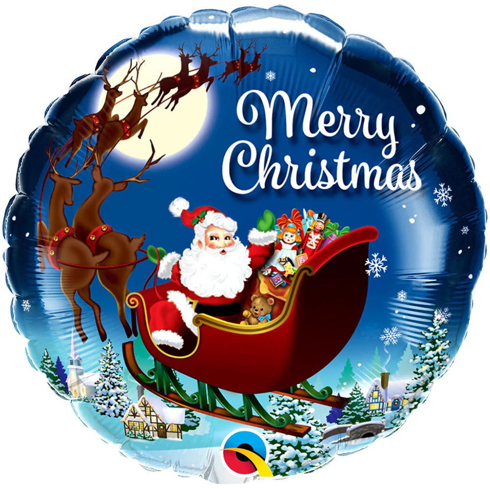 Foil Balloon Merry Christmas Classic 45cm 15040 QUALATEX