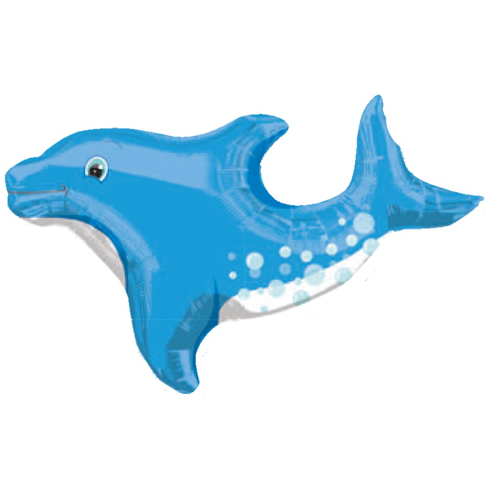 Balon Folie Figurina Delfin Bleu 71x43cm