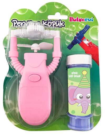 Bubble blower with mini fan