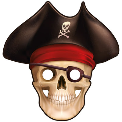 Set of 6 Pirate Party Masks KR1769