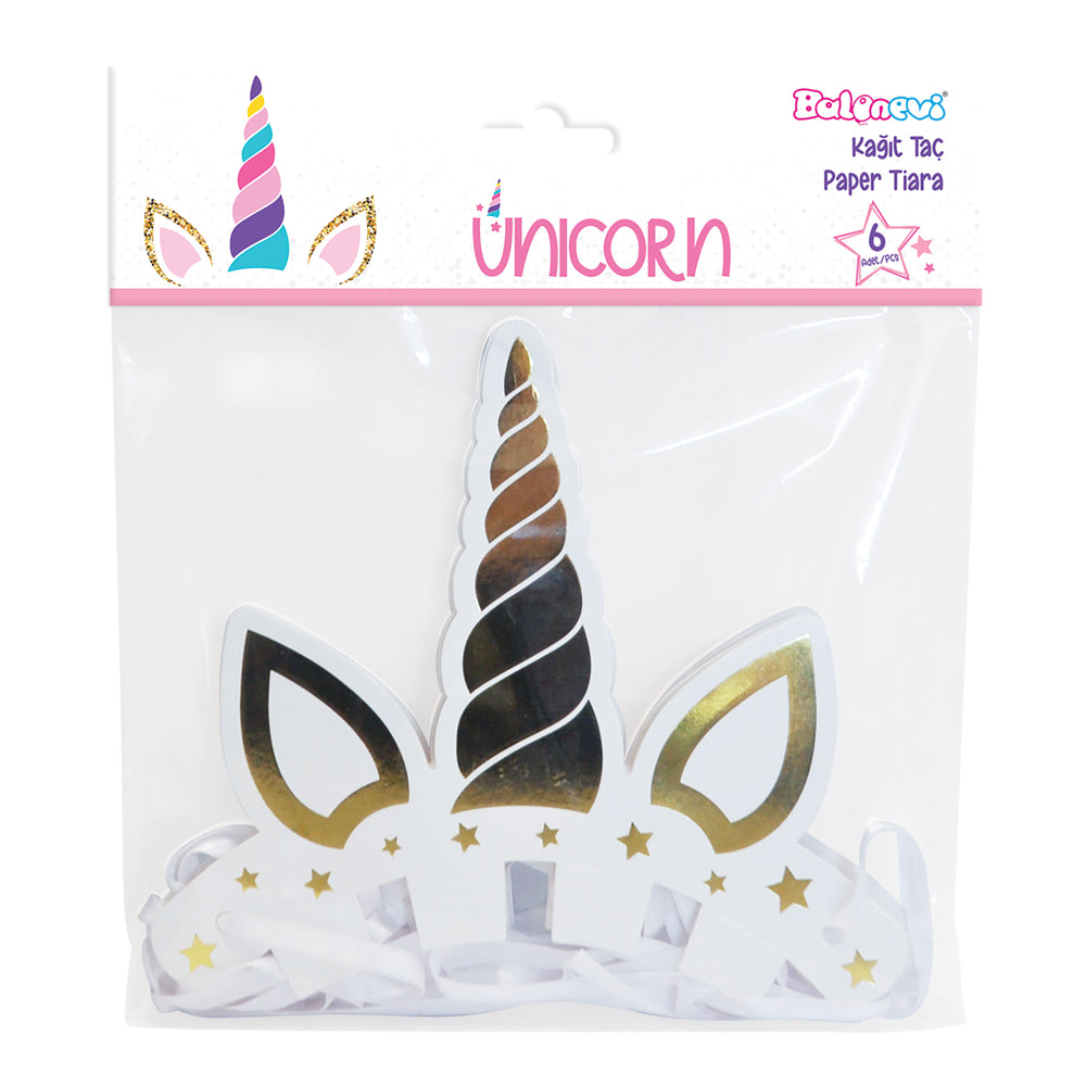 Set of 6 Unicorn Tiara UN4008