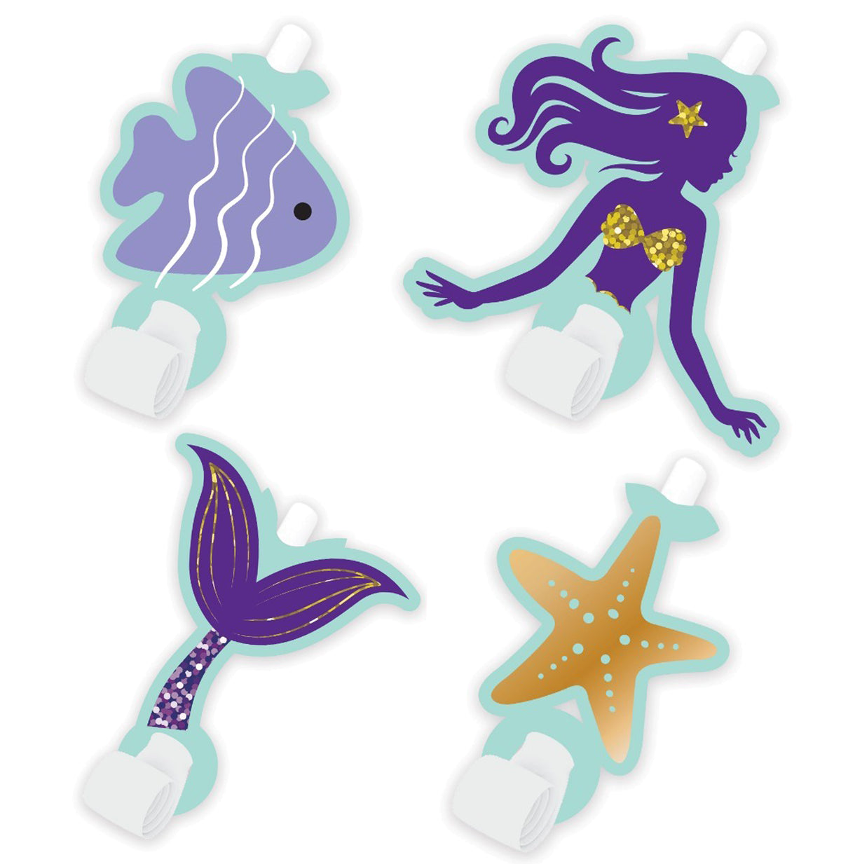 Set 6 Fluiere Petrecere Sirena