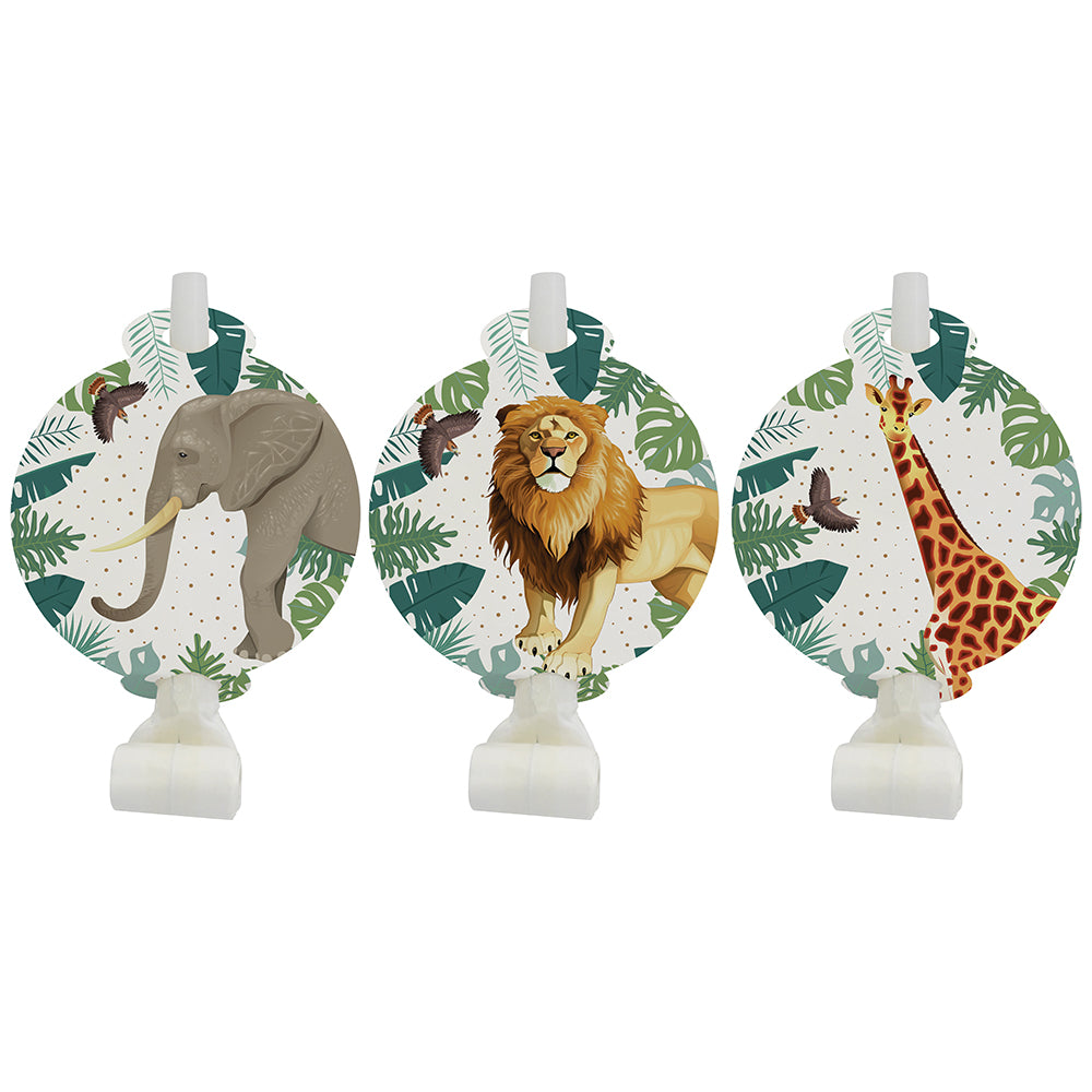 Set 6 Fluiere Petrecere cu print Wild Life