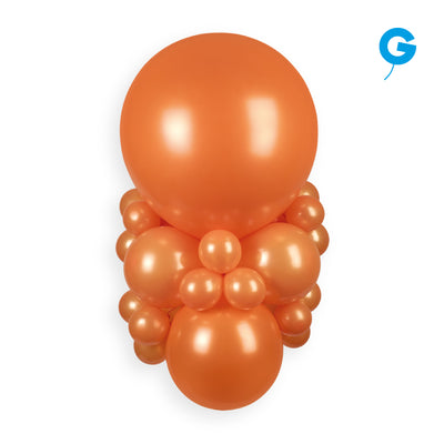 Baloane Latex 13cm Portocaliu Metalic AM50.31