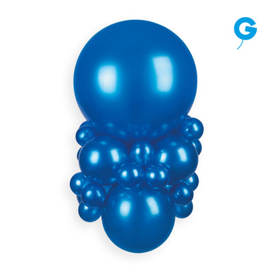 Baloane Latex 26cm Metalice Albastru Inchis GM90.54