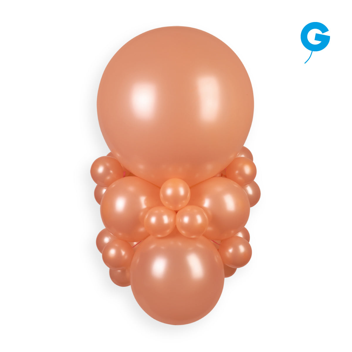 13cm Metallic Salmon Latex Balloons AM50.61