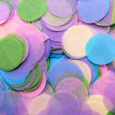 Confetti Paper Multicolor 2cm Round 100g