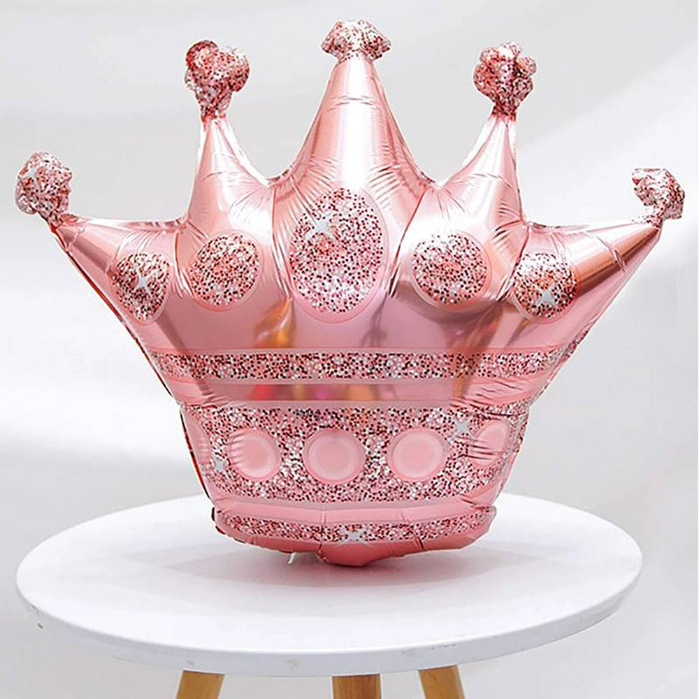 Foil Balloon Jumbo Figurine Crown Rose Gold 90x100cm