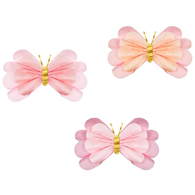 Set 3 Fluturi din hartie 40-50 cm