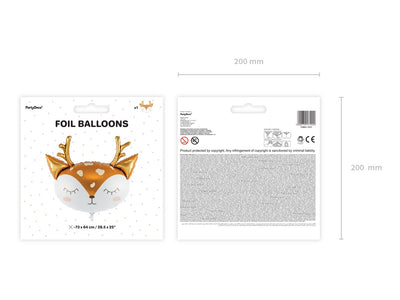 Balon Folie Figurina Cap Caprioara 73x64cm FB101