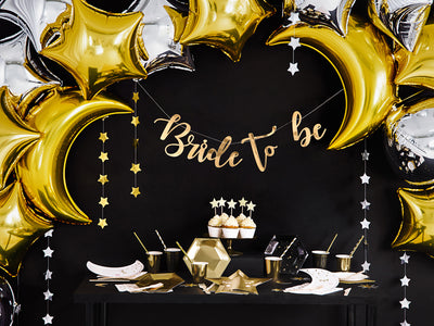 Balon Folie Figurina Semi-Luna Gold 60cm