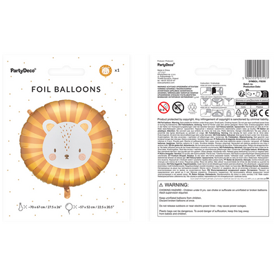 Balon Folie Leu Mare 70x67cm