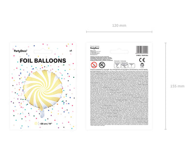 Balon Folie Acadea Galbena 35cm PDC1028