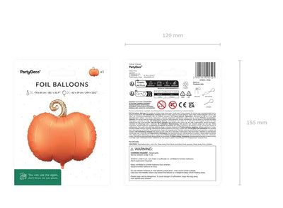 Balon Folie Dovleac 62x59cm