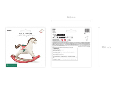 Rocking Horse Christmas Foil Balloon 118x104cm